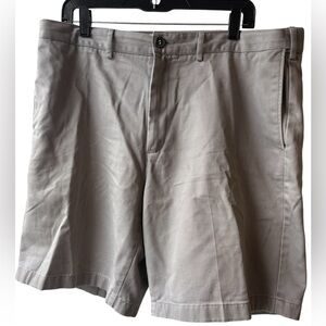 Land’s End Men's 37 Traditional FitGray Flat Front Cotton Shorts *see pics*